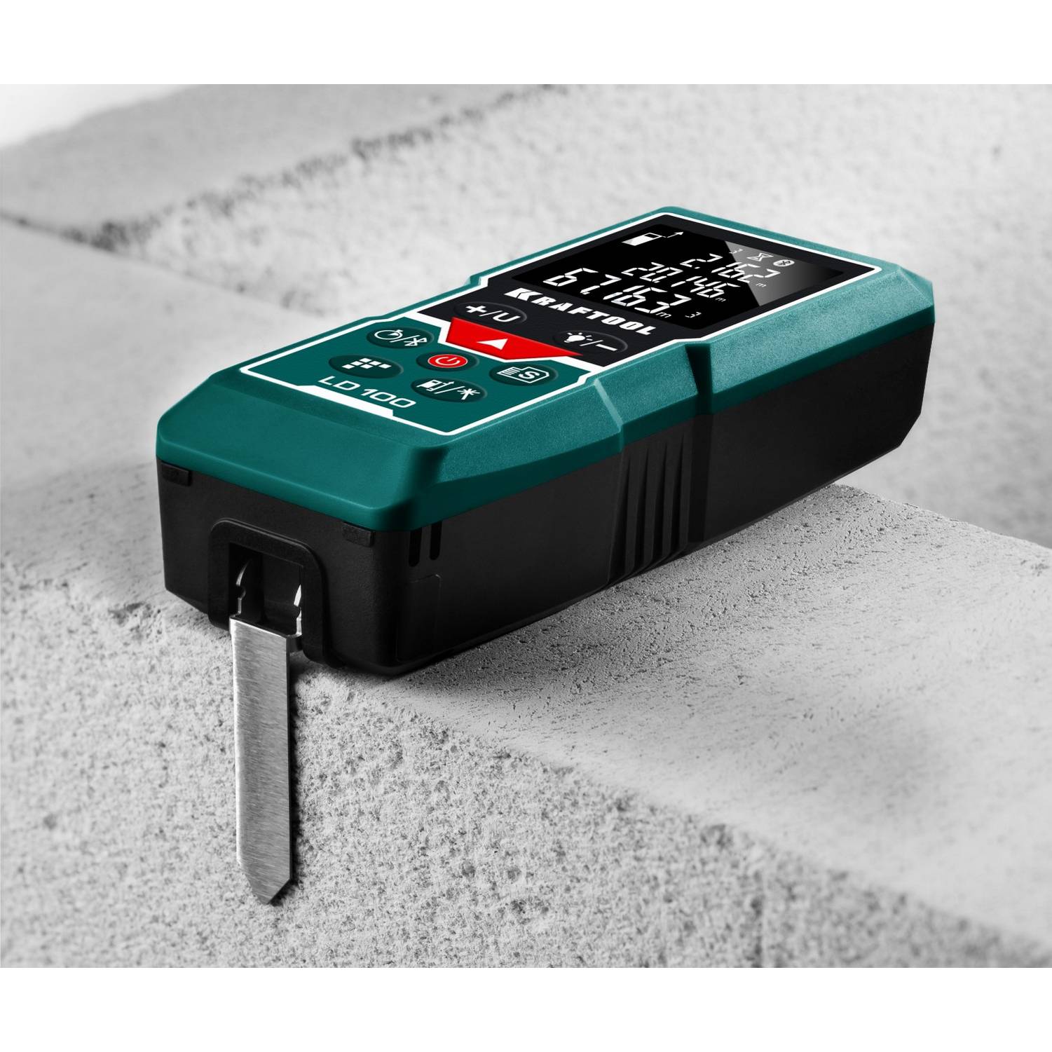 Дальномер "LD-100" лазерный, дальность 5см - 100м, точность 1,5 мм, KRAFTOOL 34765 {34765}