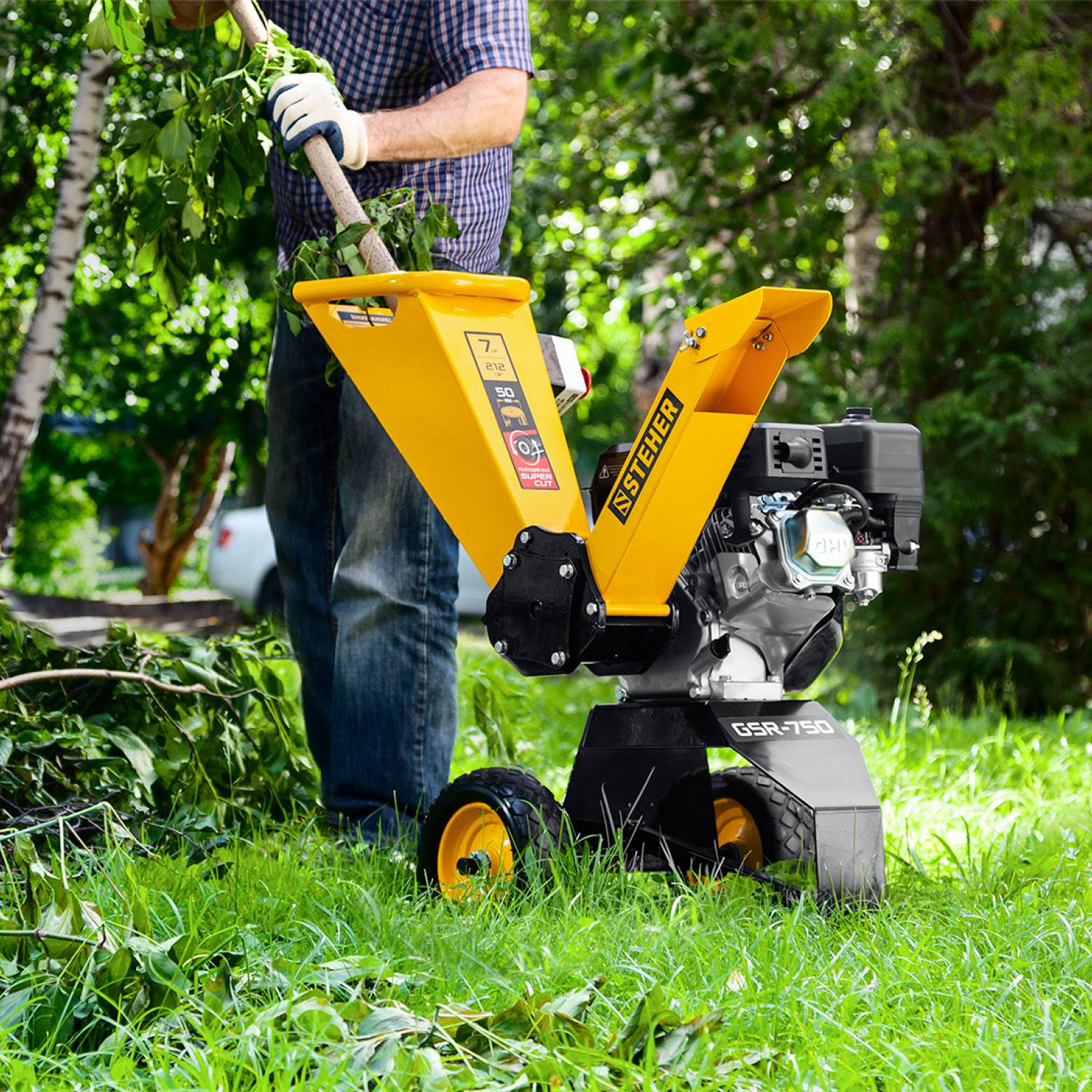 STEHER 50 мм макс. бензиновый измельчитель {GSR-750}