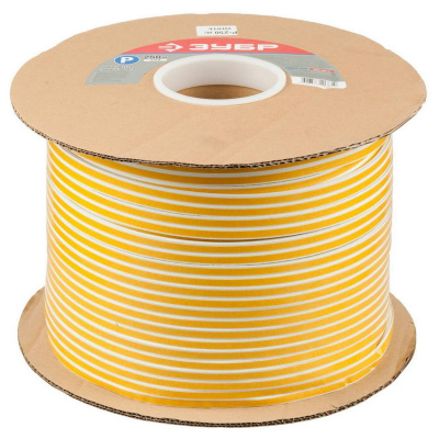 Уплотнитель ЗУБР резиновый самоклеящийся профиль "P", белый, 250м {40922-250}