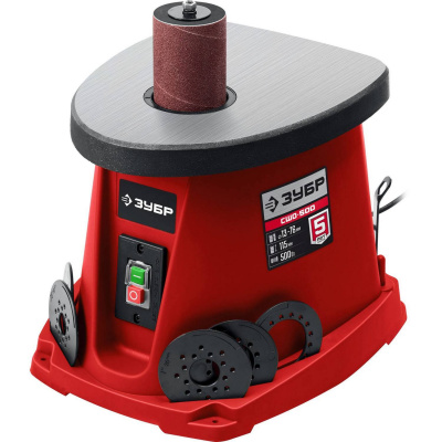 ЗУБР  d 13, 19, 26, 38, 51, 76 x 115, 500 Вт, осцилляционный шпиндельный шлифовальный станок (СШО-500)