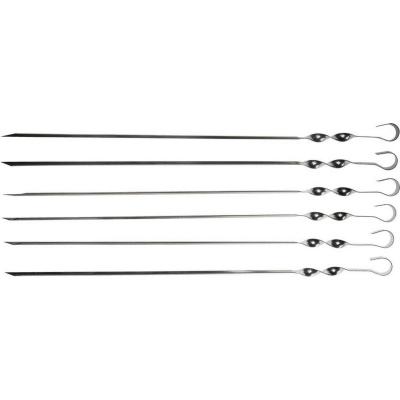 Набор GRINDA "BARBECUE": Шампуры, уголок, 550мм, 6шт в упаковке {427756}