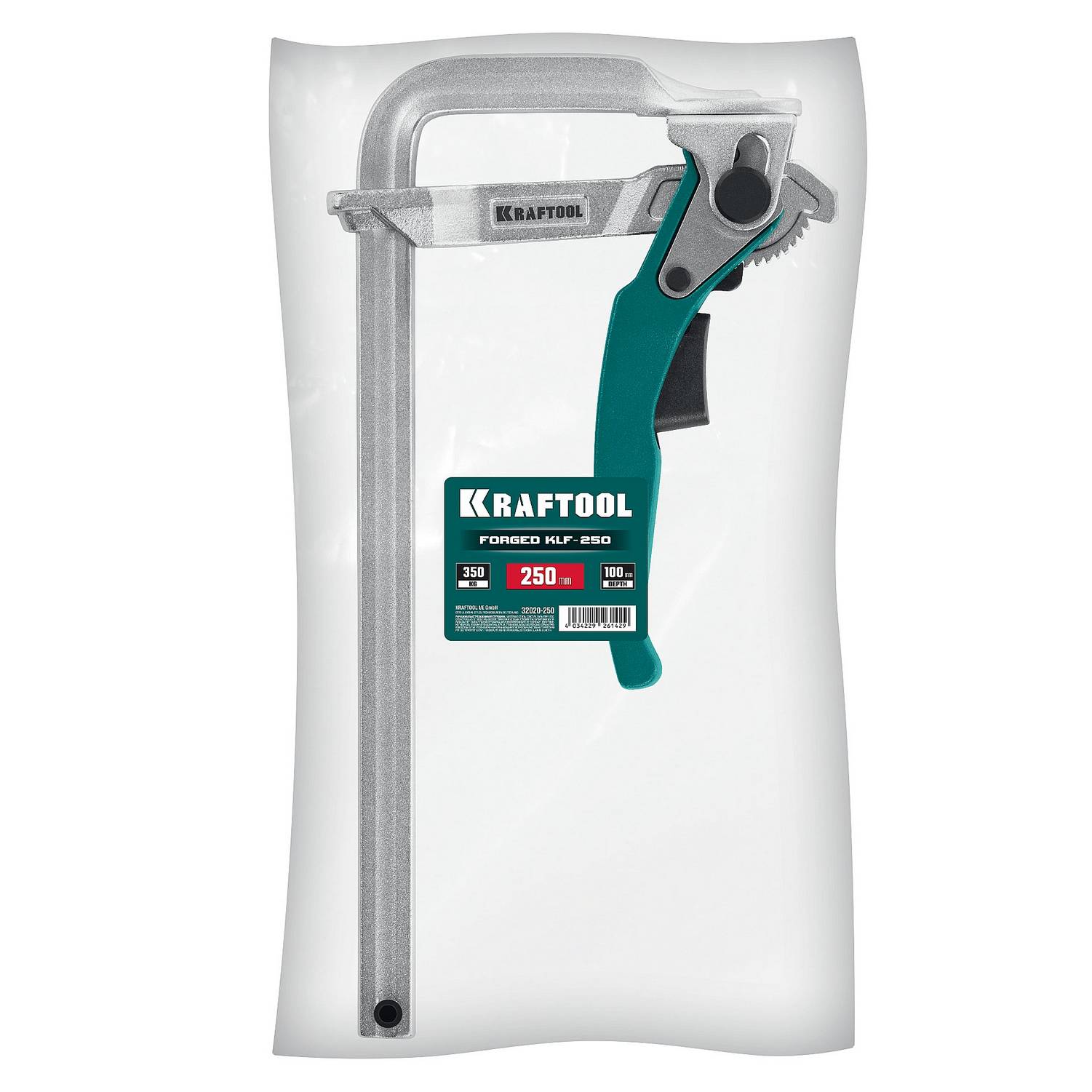 KRAFTOOL  KLF-250, 250/100 мм, струбцина быстрозажимная {32020-250}