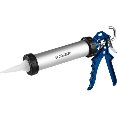 ЗУБР 310 мл универсальный закрытый пистолет для герметика, алюминиевый корпус, серия Профессионал {06633-31}