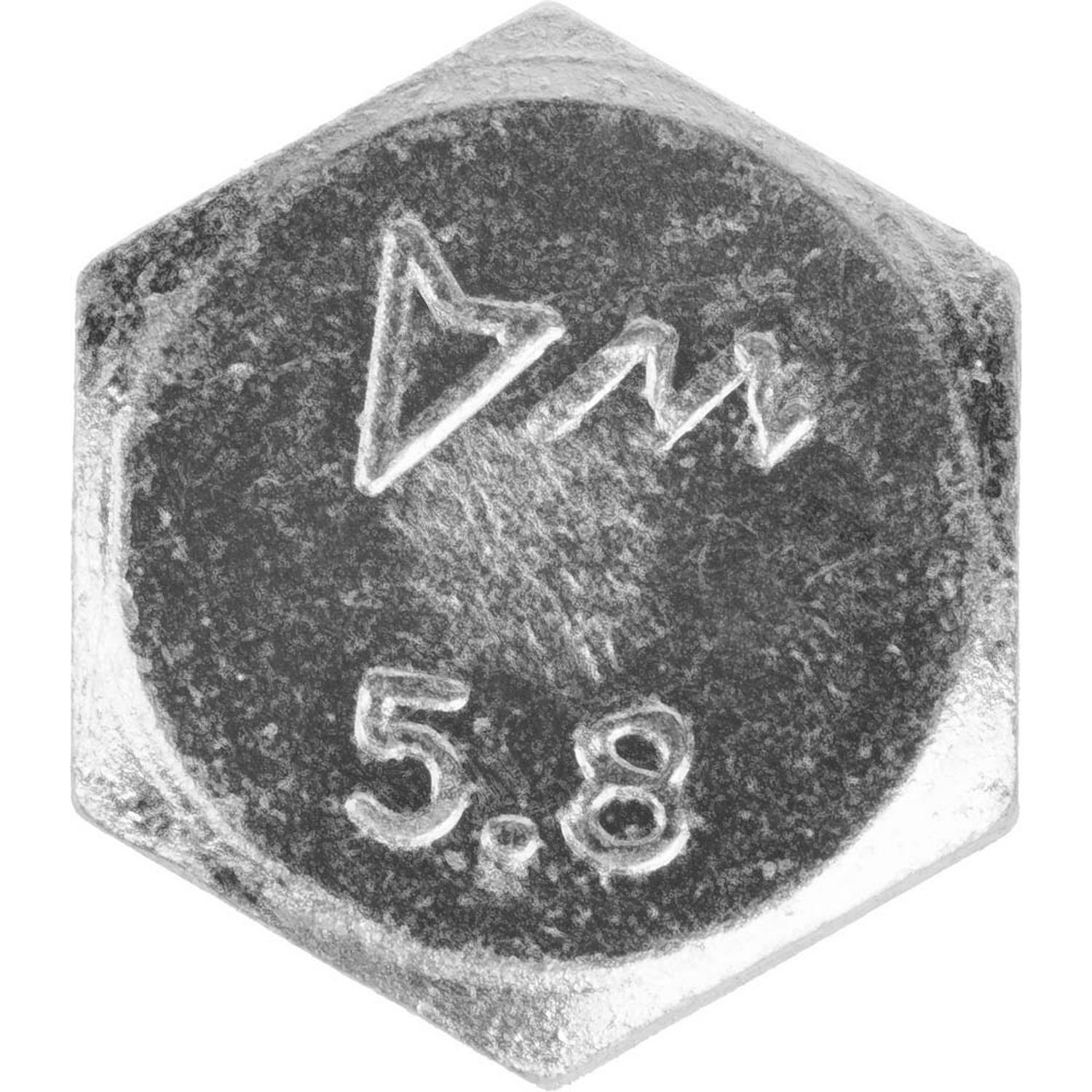 Болт ГОСТ 7798-70, M16 x 100 мм, 5 кг, кл. пр. 5.8, оцинкованный, ЗУБР {303080-16-100}