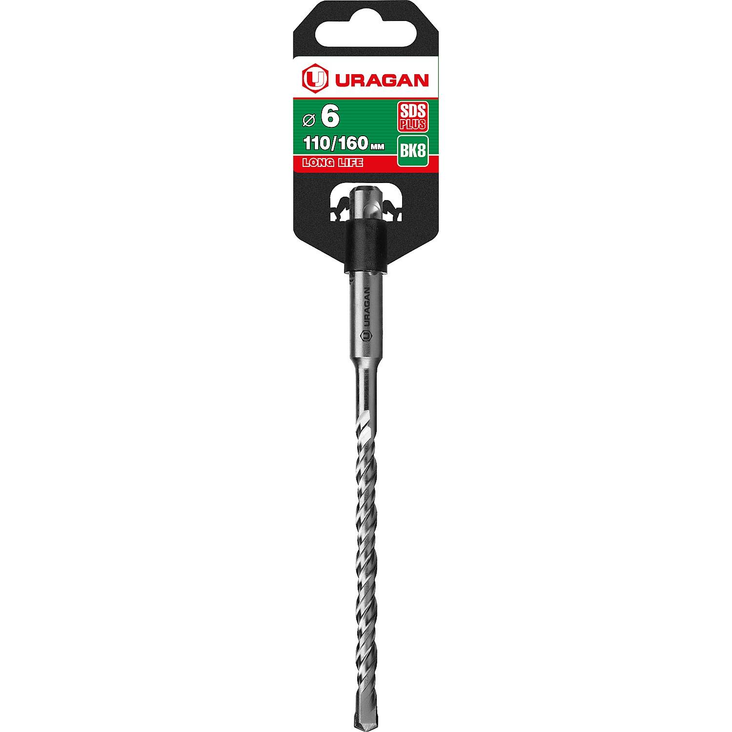URAGAN Бур SDS-plus   6 х 160 мм {29311-160-06}