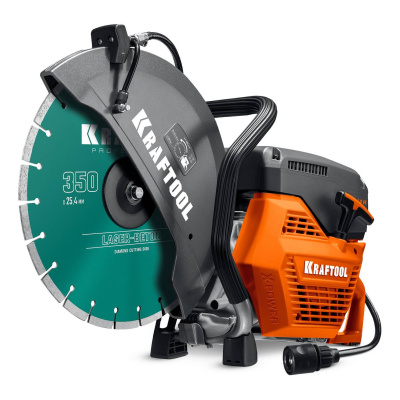 KRAFTOOL  3700 Вт, 350 мм, диск в комплекте, бензорез по бетону   {K770-14 H}