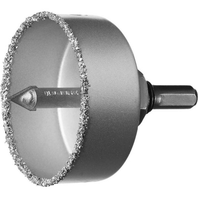 ЗУБР  67 мм, L 25 мм, карбид вольфрама, коронка-чашка с державкой и сверлом, Профессионал (33360-067)