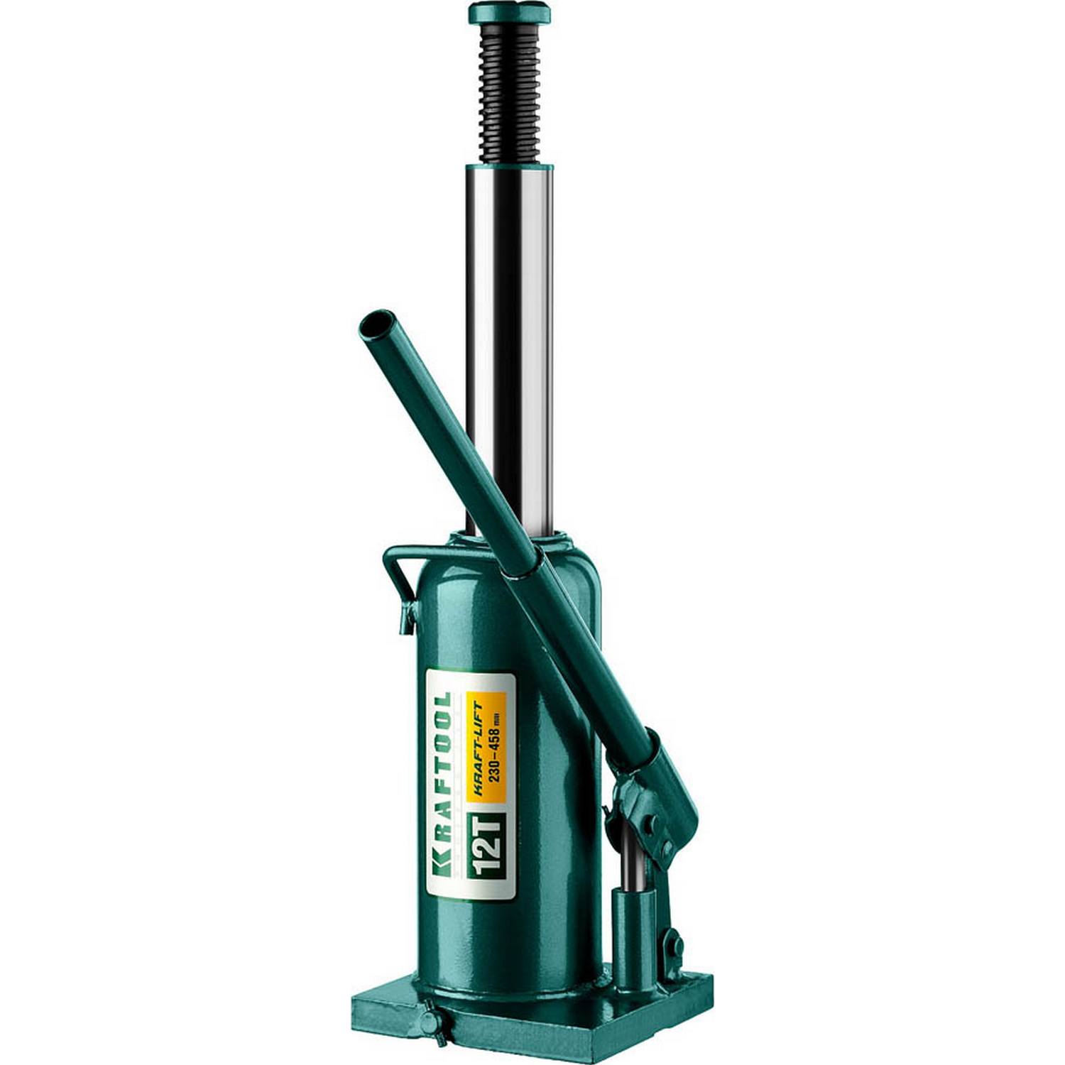 KRAFTOOL KRAFT-LIFT 12т, 230-460мм домкрат бутылочный гидравлический, KRAFT BODY {43462-12_z01}