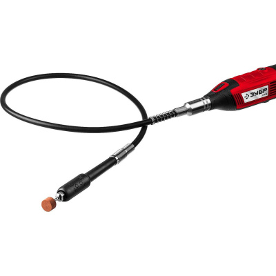 ЗУБР Гибкий вал с цанговым патроном, Д 1,6 - 3,2 мм, L - 1метр {35944}