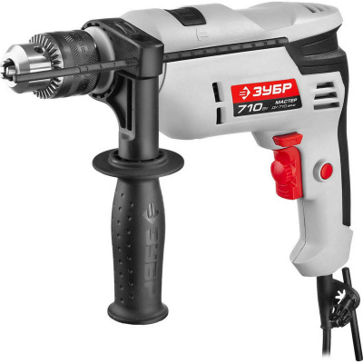 ЗУБР 710 Вт ударная дрель {ДУ-710 ЭРМ2}