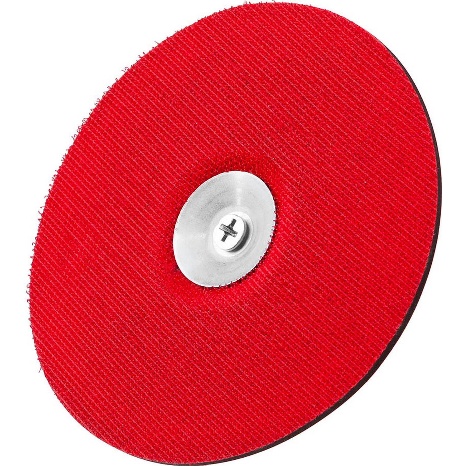 Тарелка опорная STAYER "MASTER" резиновая для дрели, на липучке, d=125мм {35740-125}