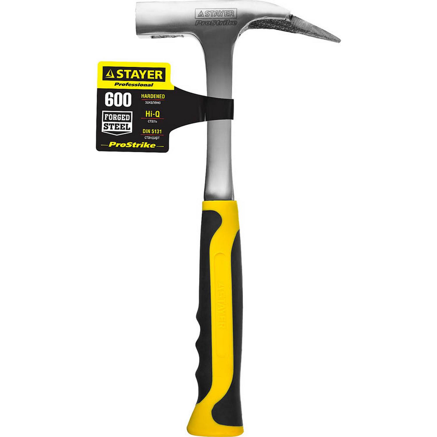 Молоток КРОВЕЛЬЩИКА STRIKE 600г цельнометаллический, STAYER Professional 20205 {20205}