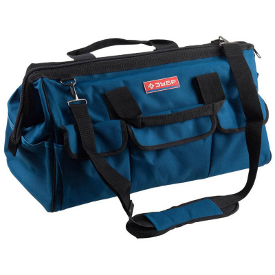 Сумка ЗУБР "ЭКСПЕРТ" для инструмента, 17 карманов, 52см {38645-21}