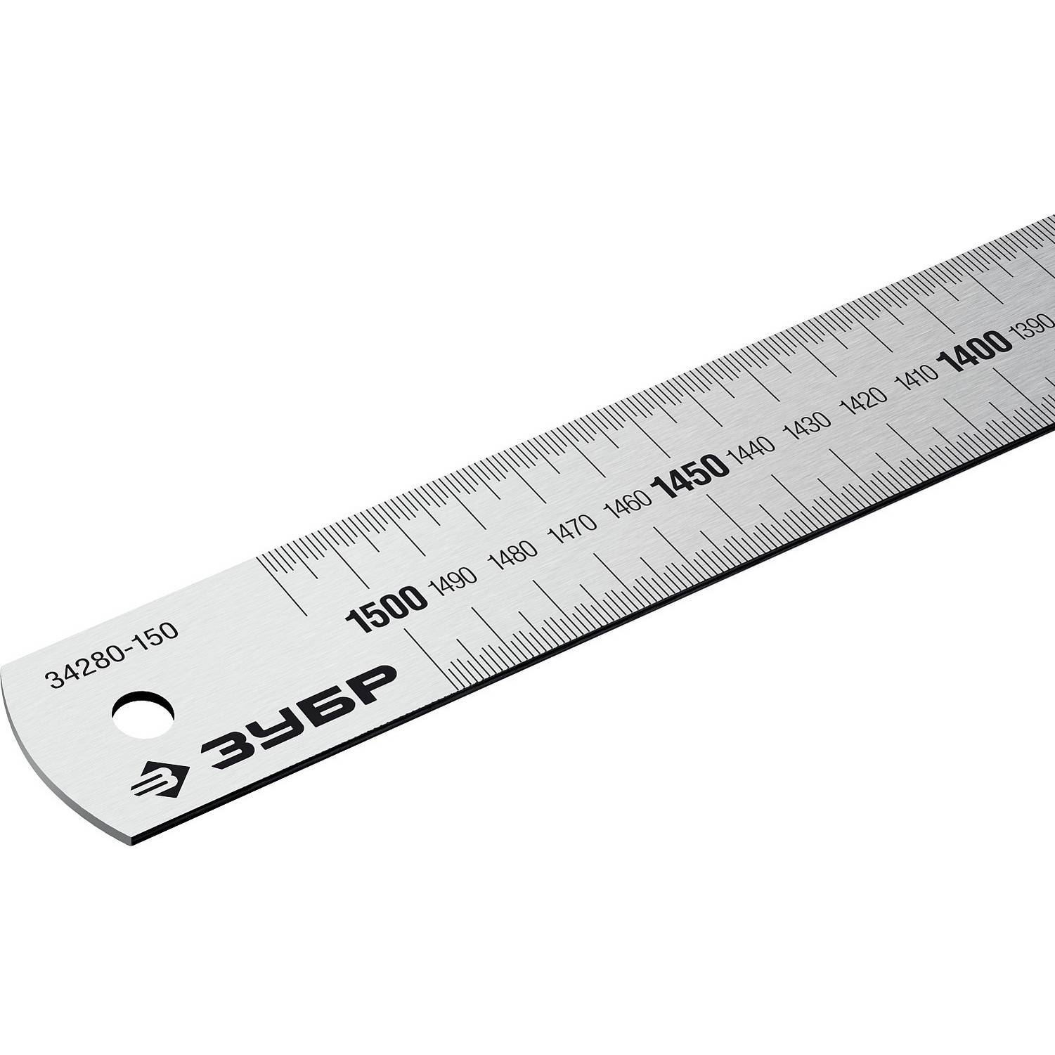 ЗУБР  Про-150, длина 1.5 м, усиленная нержавеющая линейка, Профессионал (34280-150)