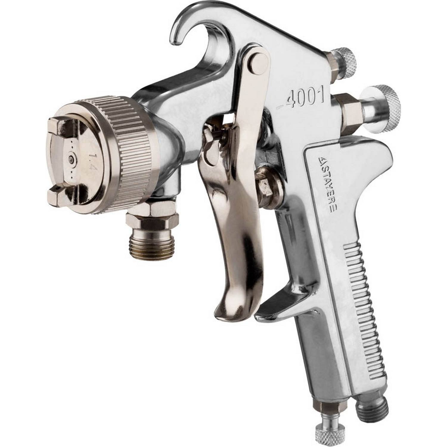 Краскопульт пневматический STAYER AirPro HVLP с нижним бачком, 1.4мм {06477-1.4}