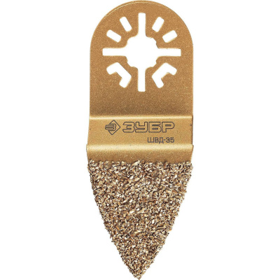 ЗУБР  ШВД-35 UniLock, 35 мм, OIS-хвост., двусторонняя, насадка дельтовидная шлифовальная, Профессионал (15563-35)