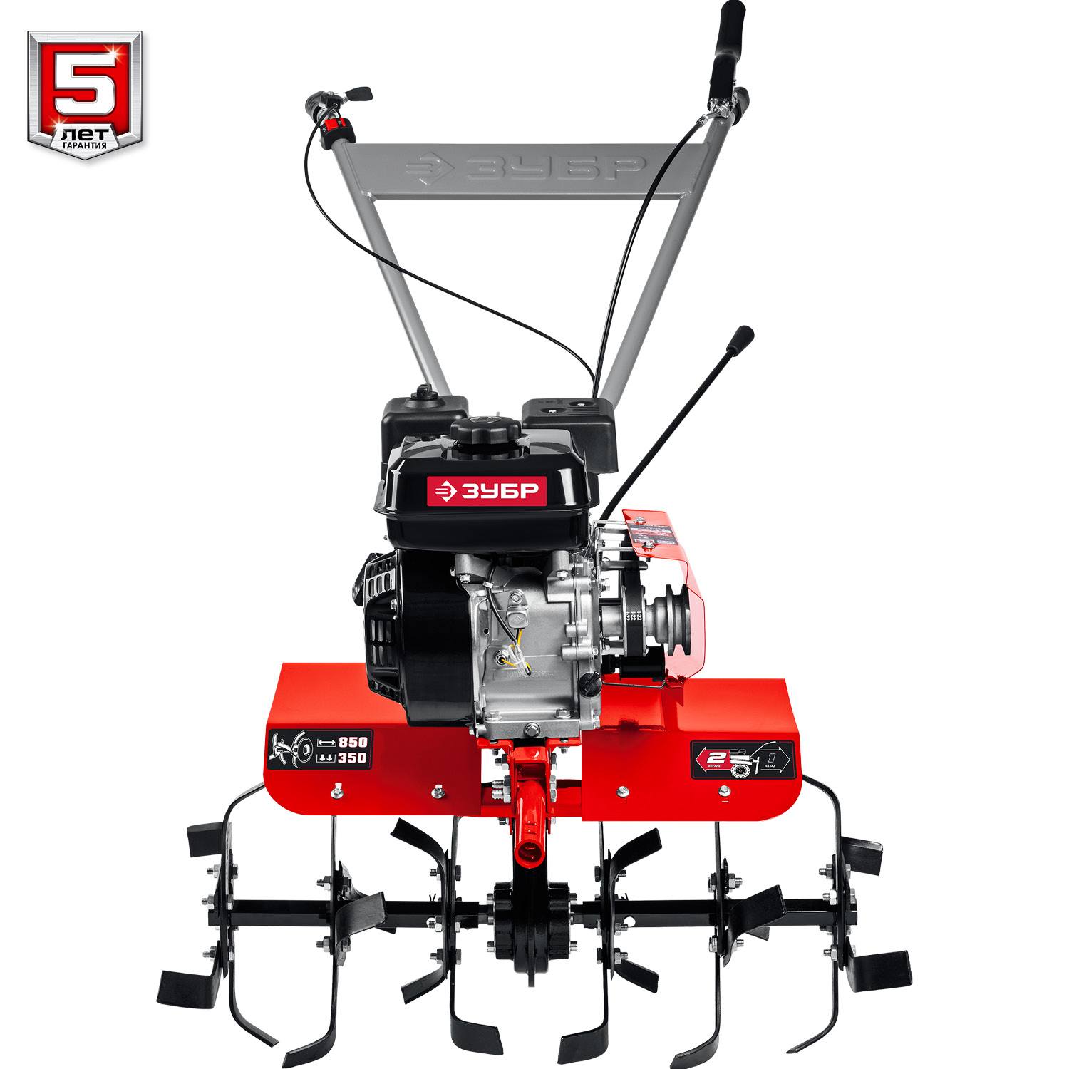 Бензиновый мотоблок ЗУБР, увеличенные колеса, 7 л.с. {МТБ-300 У}