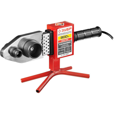 Сварочный аппарат (паяльник) для полипропиленовых труб, ЗУБР Мастер АСТ-800, 800 Вт, 50-300С, насадки 20, 25, 32, 40, 50, 63мм, мет. кейс, 220В