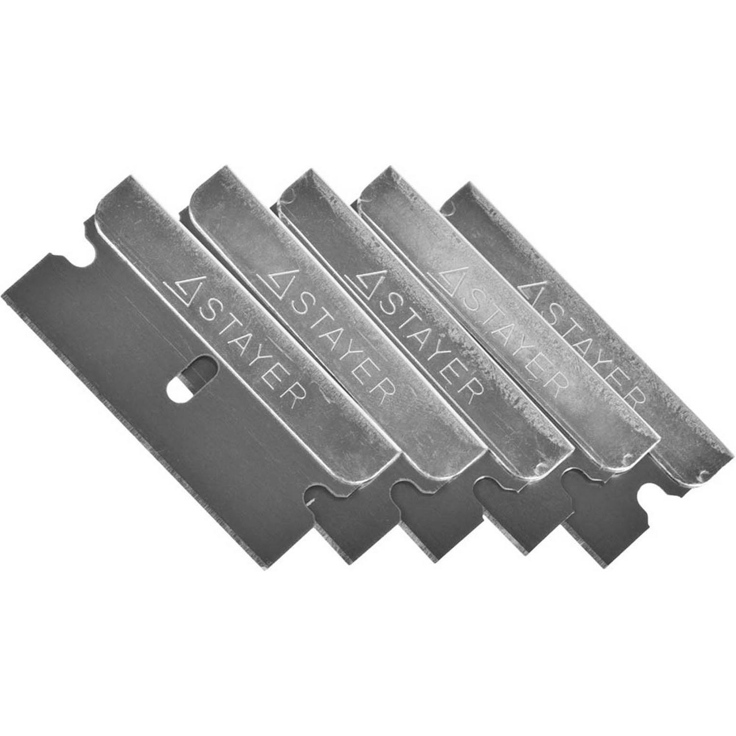 Лезвия STAYER "MASTER" сменные для скребков арт. 0853, 08533, 08535, тип Н01, 40мм, 5шт {08549-S5_z01}