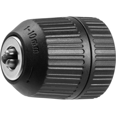 Патрон быстрозажимной ЗУБР "Мастер" для дрели, 10 мм, посадочная резьба 3/8", под сверло Д 0,8-10 мм {2907-10-3/8_z02}