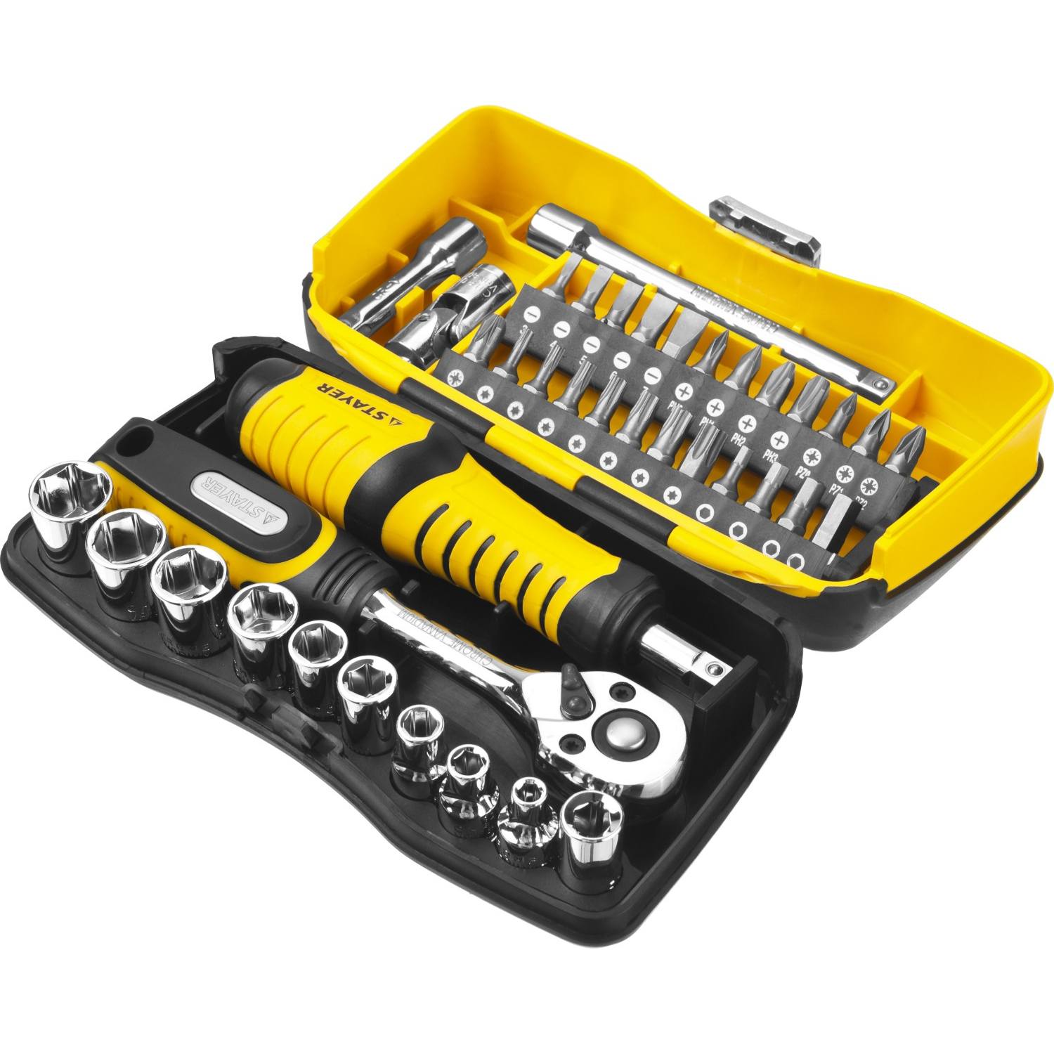 STAYER PRO Compact 39 универсальный набор инструмента 39 предм. {25135-H39}