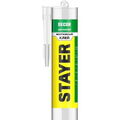 Клей монтажный STAYER Professional, для молдингов и панелей, 280мл {41327}
