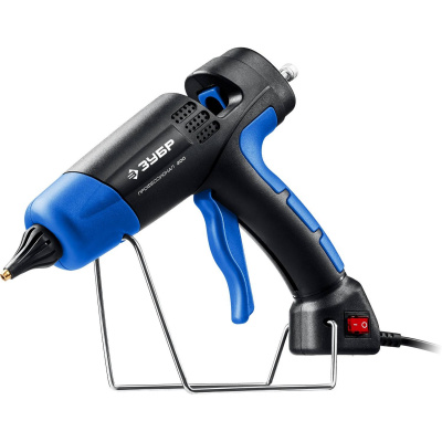 Термоклеевой пистолет электрический ЗУБР, O 11 мм, выход клея 20 г/мин, выключатель,  Профессионал 200