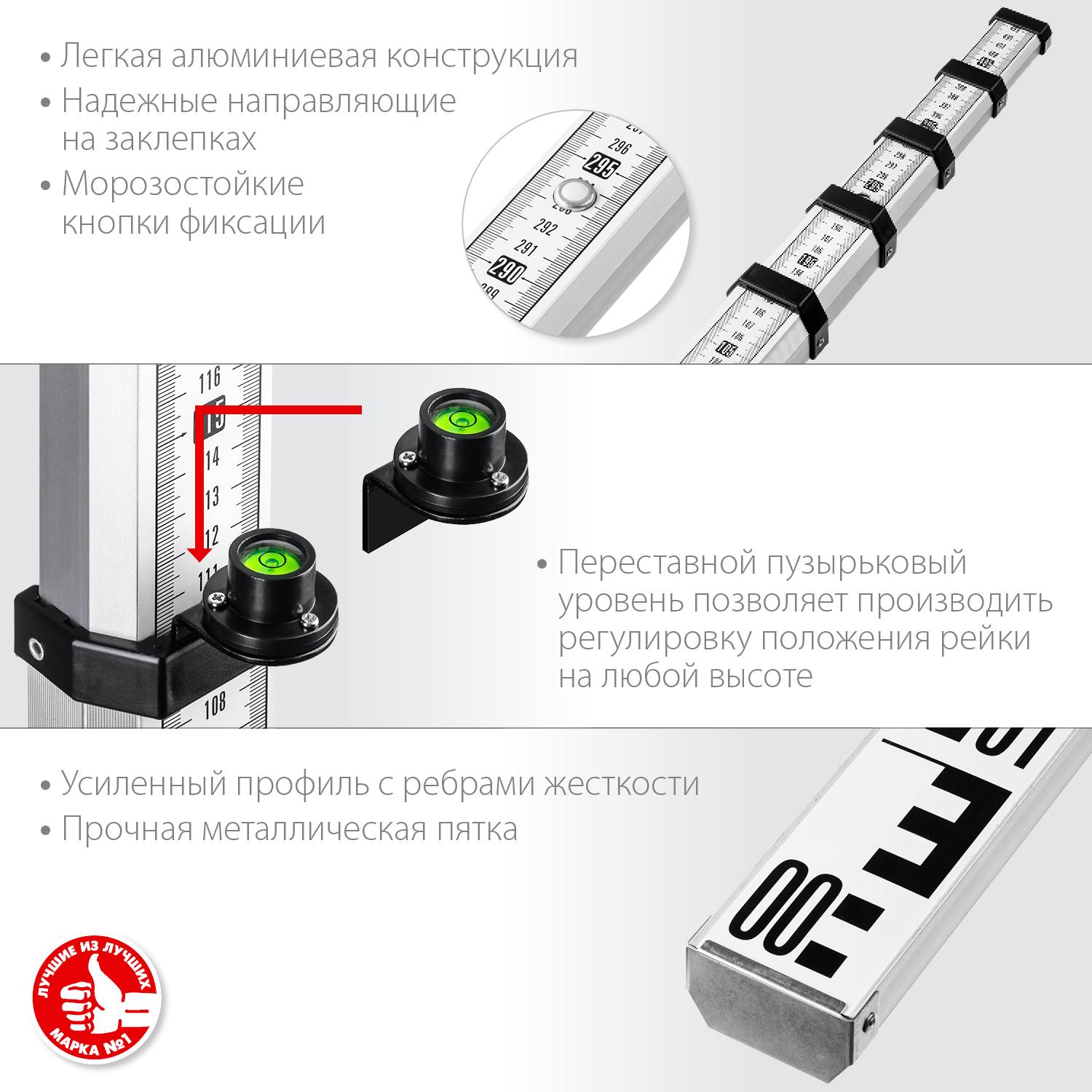 РГ 5 рейка геодезическа, ЗУБР {34948-5}