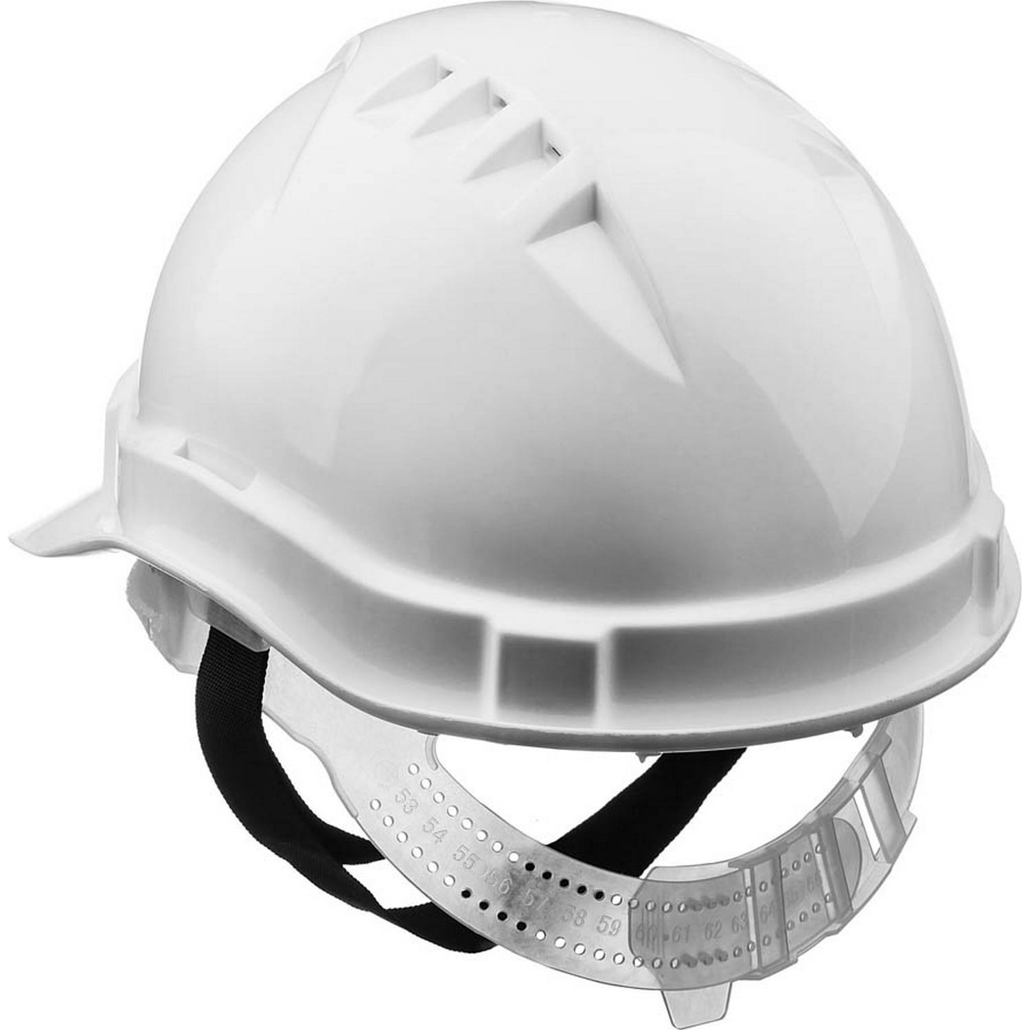 ЗУБР  белая, реечный механизм, универсальное крепление для наушников и щитков, защитная каска (11090-2)