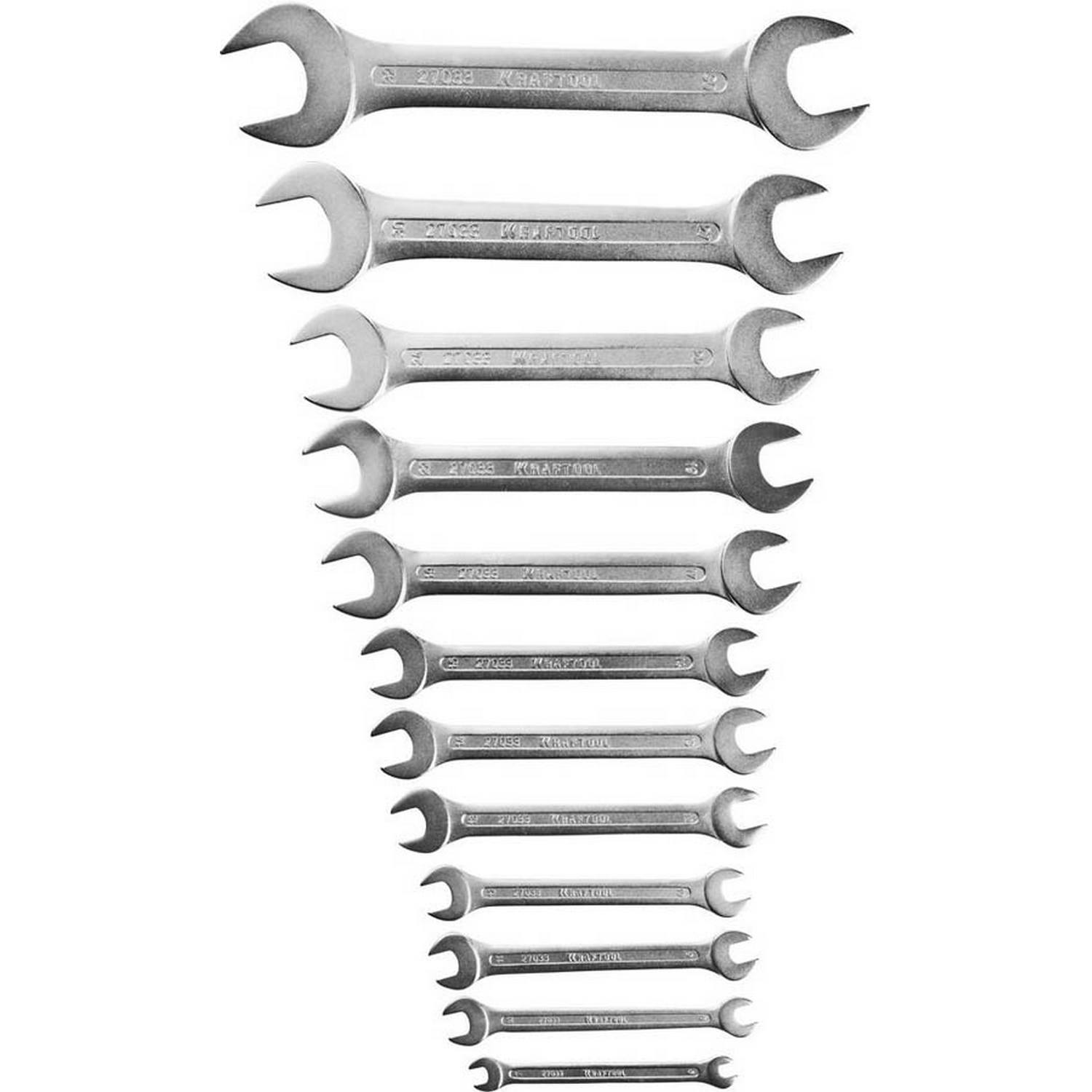 Набор рожковых гаечных ключей 12 шт, 6 - 32 мм, KRAFTOOL {27033-H12_z01}