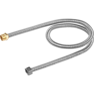 Подводка ЗУБР "ЭКСПЕРТ" сильфонная из нержавеющей стали, для воды, г/ш (гайка-штуцер), 1/2", 1,0м {51011-G/S-100}