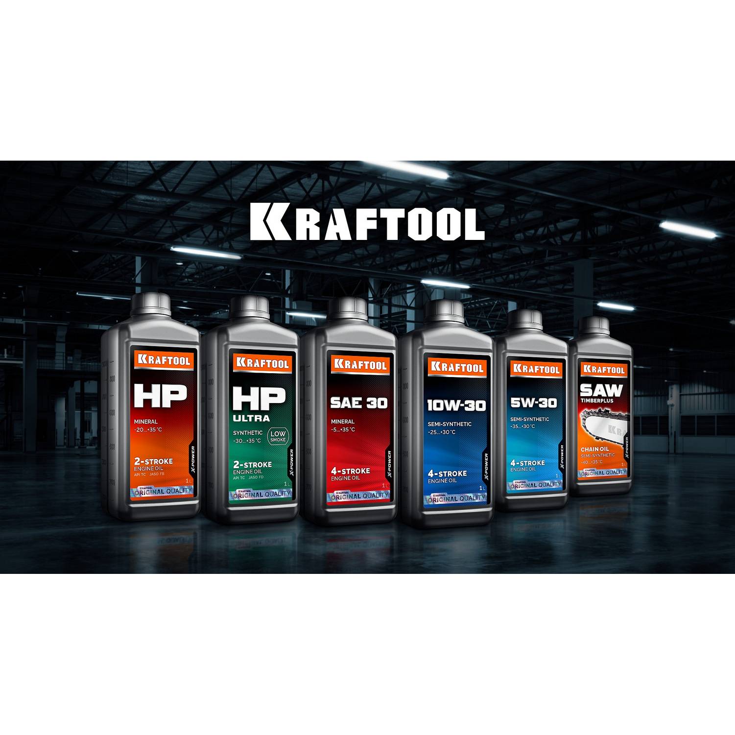 KRAFTOOL  10W-30, 1 л, полусинтетическое масло для 4-тактных двигателей  {41510-1}