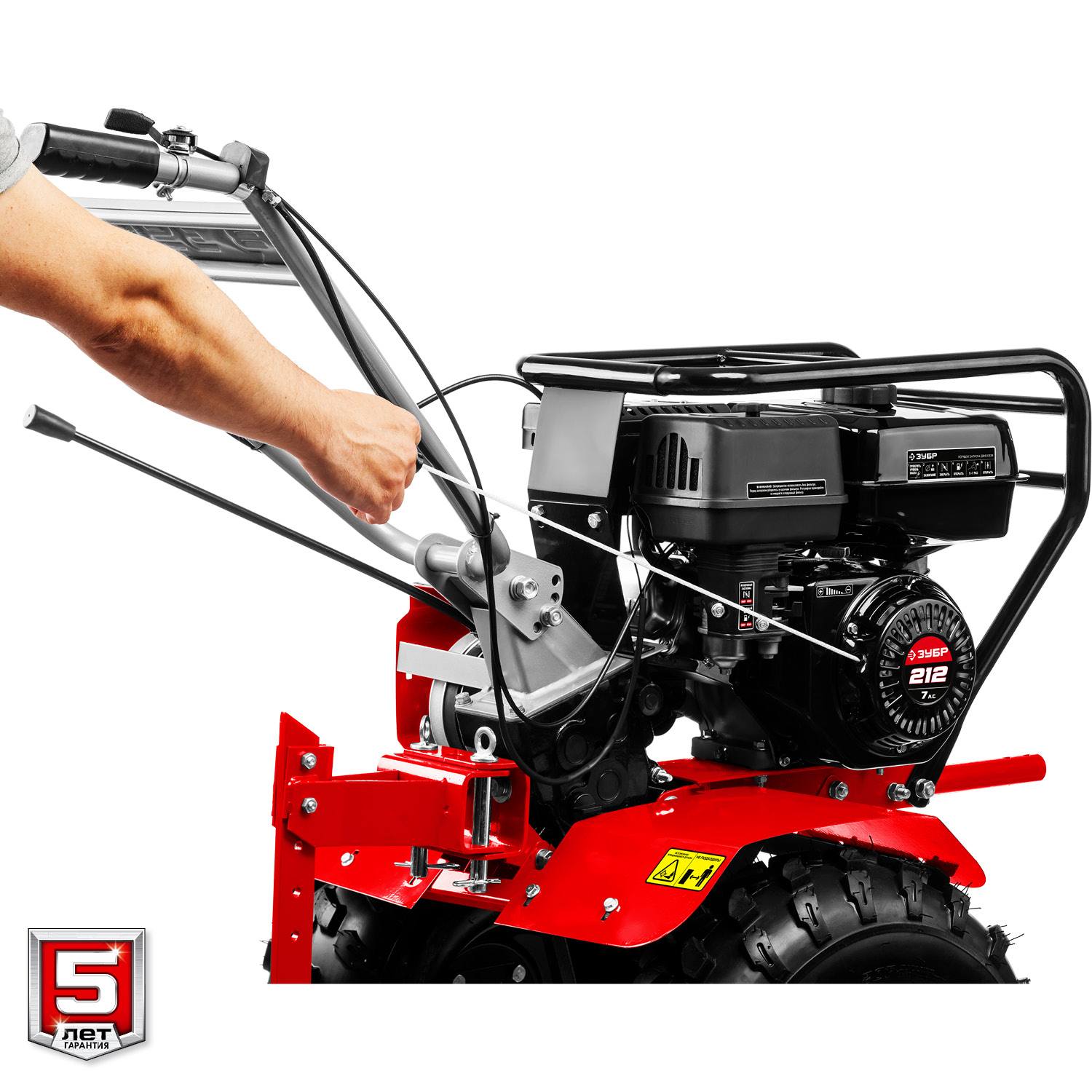 ЗУБР МТУ-350 мотоблок бензиновый усиленный 212 см3 {МТУ-350}