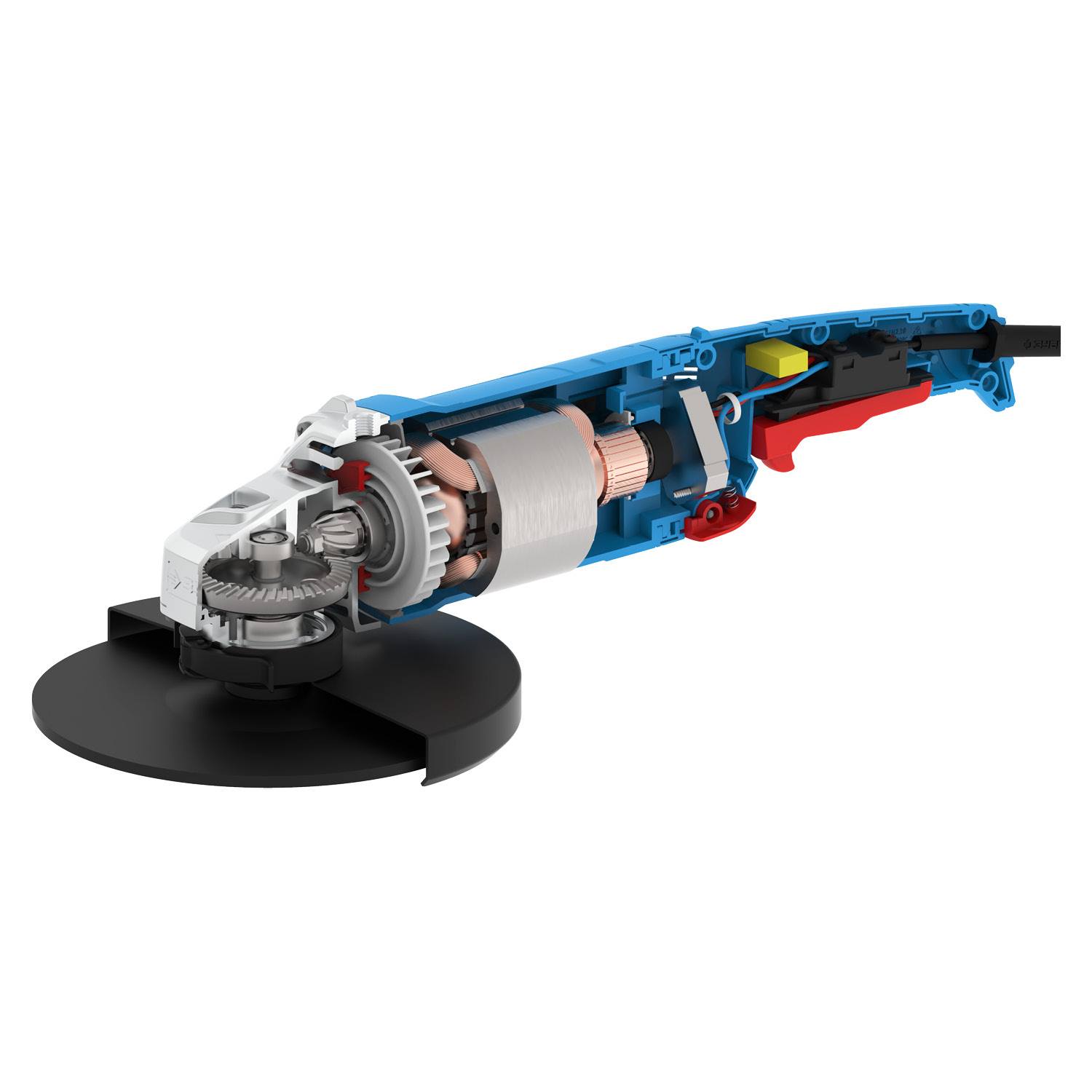 ЗУБР УШМ 230 мм, 2200 Вт, компакт, серия Профессионал {УШМ-П230-2200 П}