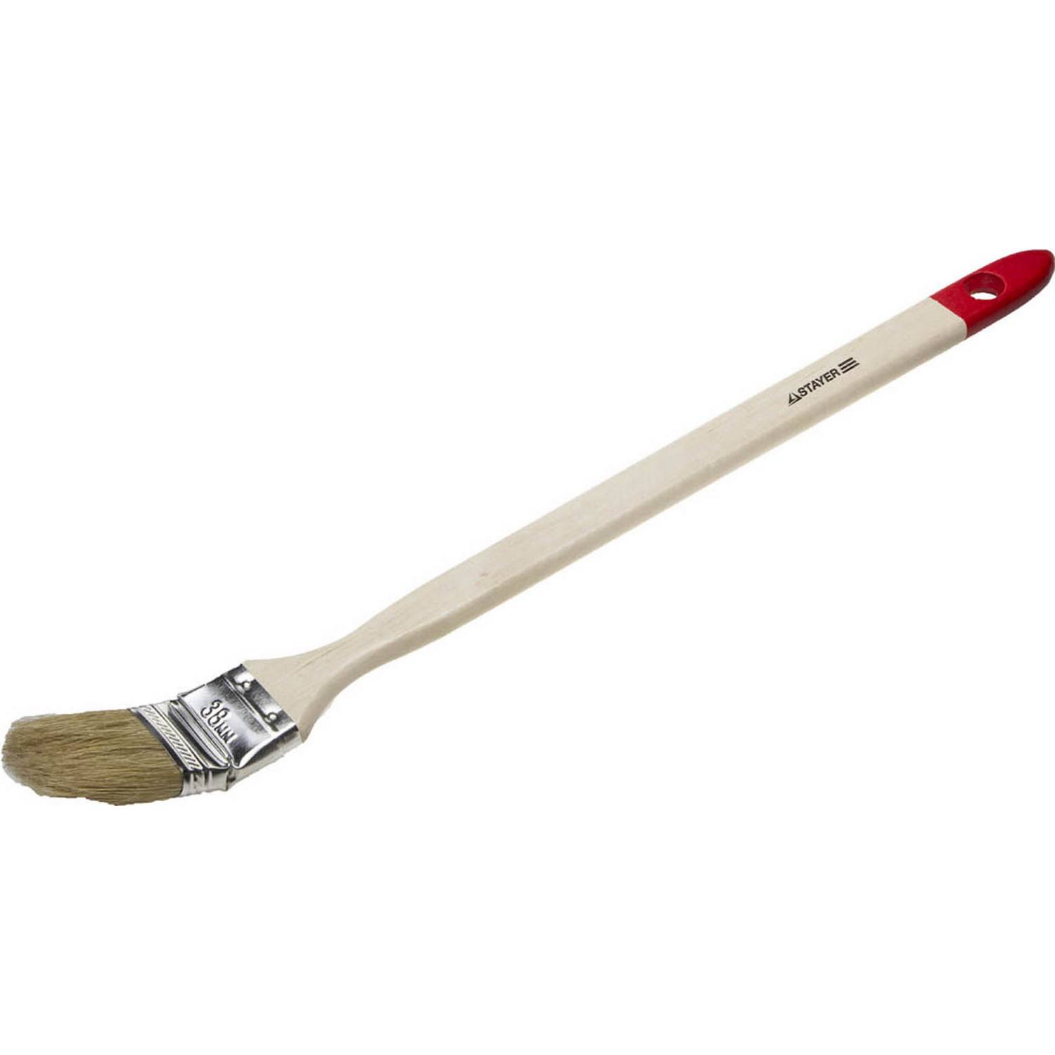 STAYER  UNIVERSAL, 38 мм, 1.5", светлая натуральная щетина, деревянная ручка, все виды ЛКМ, радиаторная кисть (0111-38)