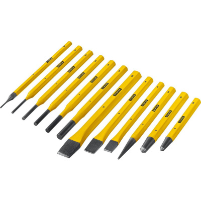 STAYER  Hercules, 12 предметов, набор зубил и кернеров в пластиковом держателе, Professional (21077-H12)