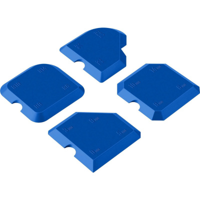 ЗУБР  в наборе, 4 шт., 16 профилей, Специальные шпатели для формовки швов, ПРОФЕССИОНАЛ  {1015-H4}