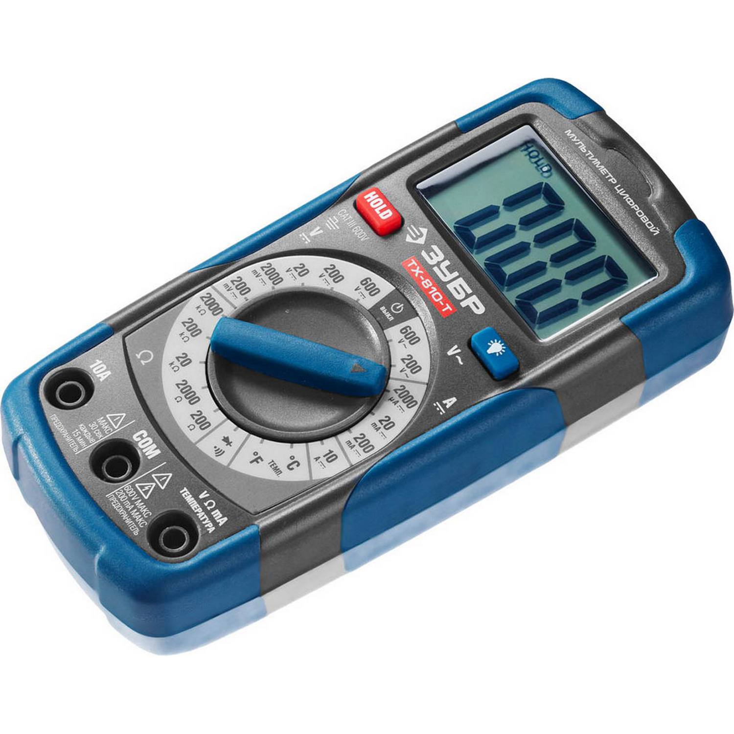 Мультиметр ЗУБР ТХ-810-Т цифровой {59810}