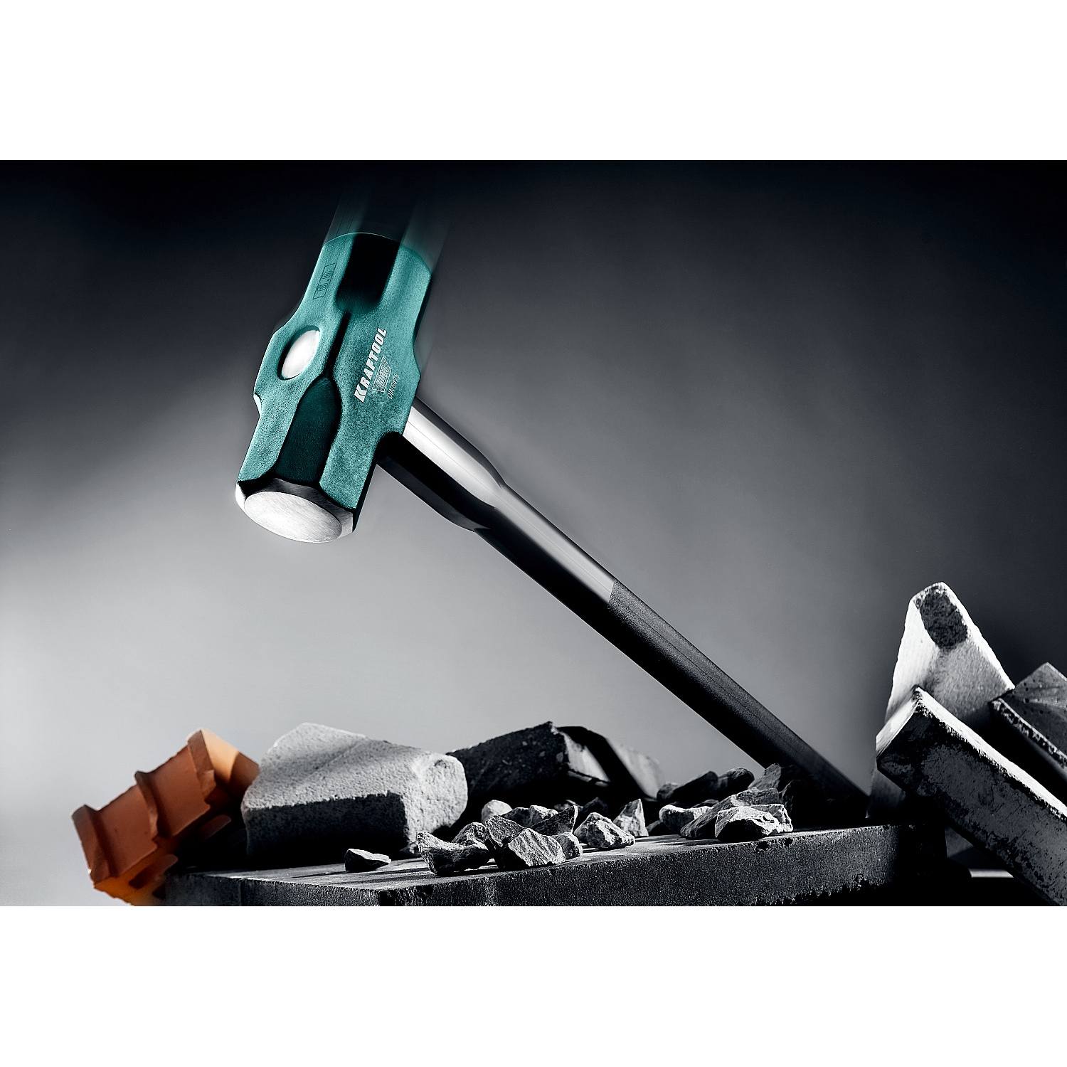 Кувалда со стальной удлинённой обрезиненной рукояткой KRAFTOOL STEEL FORCE 4 кг {2009-4}