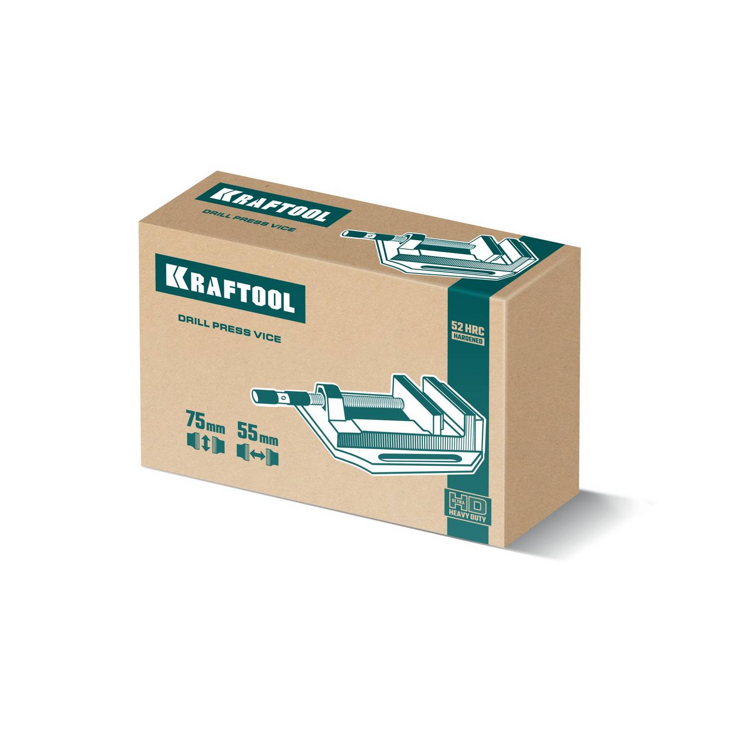 KRAFTOOL  DPV-75, 75 мм, станочные сверлильные тиски  (32722-75)