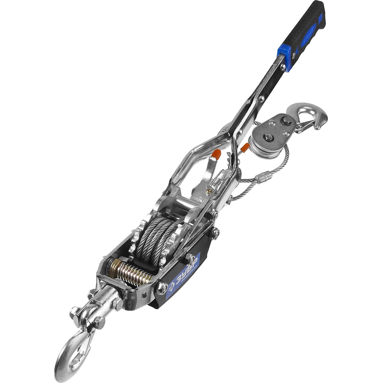 Лебедка ЗУБР "Профессионал" автомобильная, тросовая, 4т {43105-4}