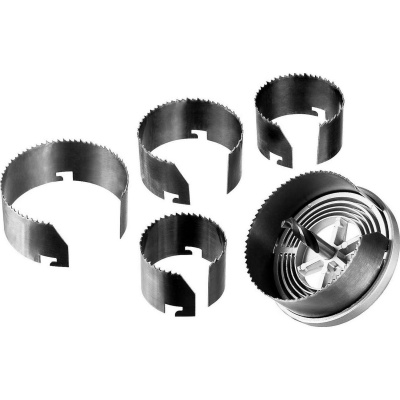 ЗУБР 5шт(60-95/32мм), кольцевая пила по дереву, сегментная, наборная, 5 полотен: 60-67-74-83-95x32 мм, 29595-H5-32