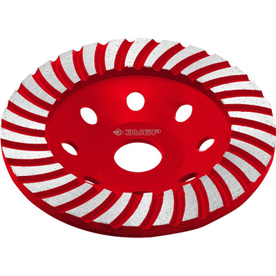 Сегментированная алмазная чашка ЗУБР Турбо d 125 мм, Мастер {33375-125_z01}