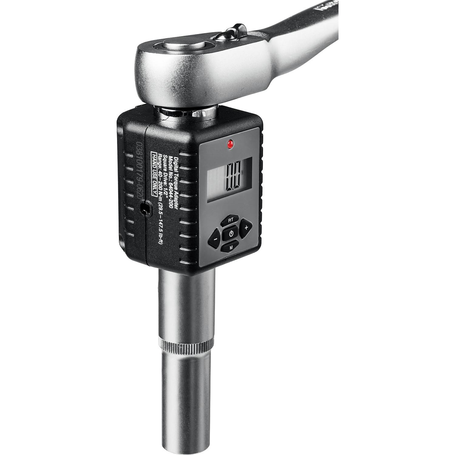 Электронный динамометрический адаптер "DIGITAL-A" с переходниками, 1/2", 40-200 Нм, KRAFTOOL {64044-200}