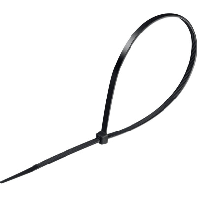 Хомуты-стяжки черные ХС-Ч, 4.8 х 350 мм, 100 шт, нейлоновые, СИБИН {3788-48-350}
