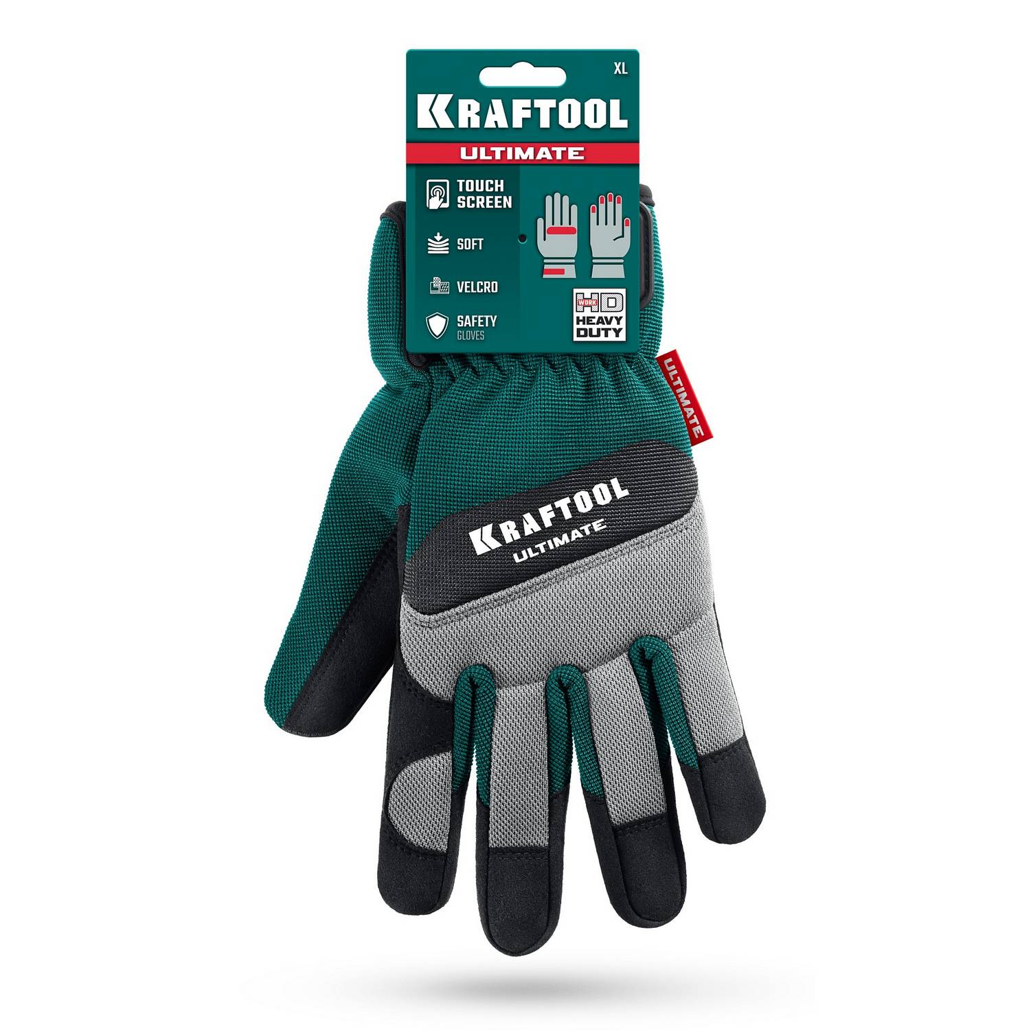 KRAFTOOL  ULTIMATE р.XL (10), профессиональные комбинированные перчатки, работа с сенсорными экранами {11299-XL}