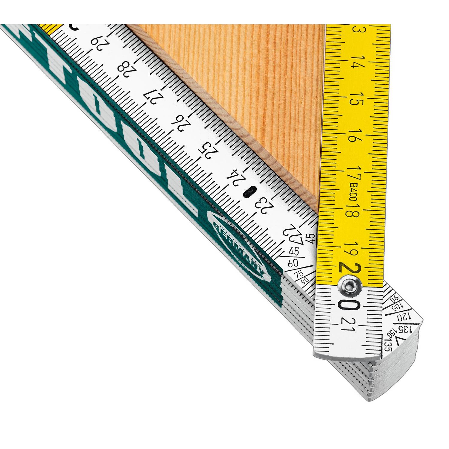 KRAFTOOL  PRO-90 Kontakt, 2.4 м, профессиональный складной деревянный метр {34729}