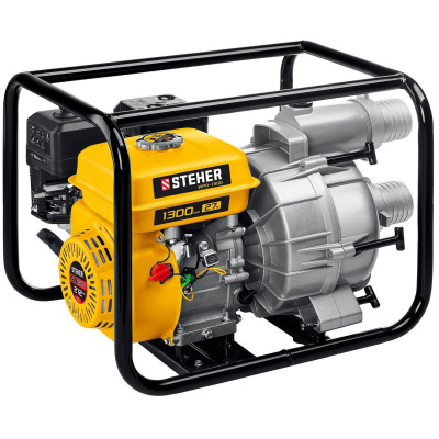 Мотопомпа бензиновая для грязной воды STEHER, WPD-1300, 1300 л/мин {WPD-1300}