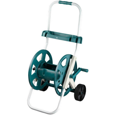 RACO  для шлангов 60 м х 1/2", усиленные колеса, стальные опоры и рукоятка, пластиковый корпус, доп. полочка, катушка для шлангов (4260-55/584)