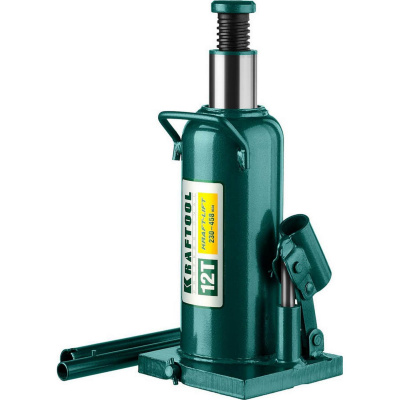 KRAFTOOL KRAFT-LIFT 12т, 230-460мм домкрат бутылочный гидравлический, KRAFT BODY {43462-12_z01}